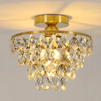 Tealight křišťálový lustr 1-bodové světlo E27