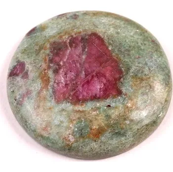 Přírodní kámen Kabošon Rubín ve Fuchsitu č.6663 (29x6mm)