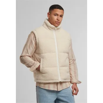 Basic Teddy Puffer Vest - whitesand XXL