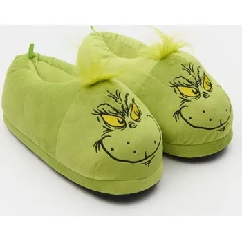 Pánské pantofle Sinsay - Pantofle s vánočním motivem Grinch - neonová - 054EM-71X - 054EM-71X-412