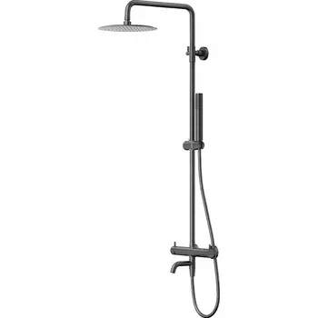 Sprchový set Sprchový panel Corsan Lugo CMN01MGMW Gun Metal + vývod