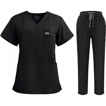 DÁMSKÁ ZDRAVOTNICKÁ SOUPRAVA SCRUB MODEL PRESCRIBE, BARVA ČERNÁ, VEL. L