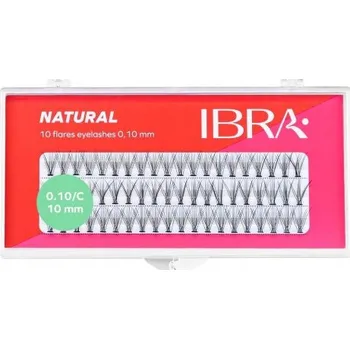 Umělé řasy Ibra Natural Knot-Free Trsy umělých řas 0,10 C-10 mm