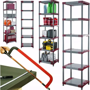 regál Kovový skladový regál 222x80x46 Titan 6