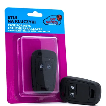 Černé silikonové pouzdro na klíče Chevrolet Opel Vauxhall - EPKC20 CARSAFETY