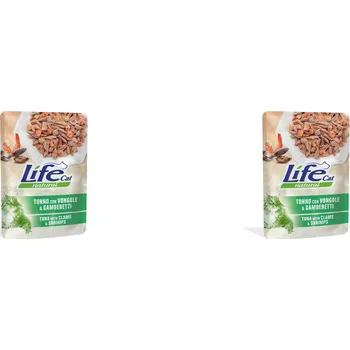 Krmivo pro kočku Mokré krmivo pro kočky Life natural cat Tuňák, Mušle, Krevety 70g kapsička