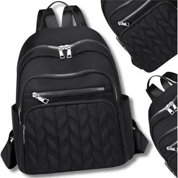 Městský batoh Camerazar Dámský elegantní černý retro batoh velký pro město