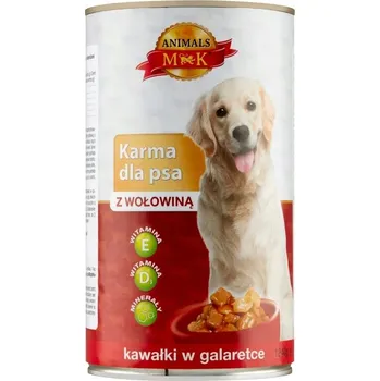Krmivo pro psa Mokré krmivo MK Animals s krmivo masem 1,24 kg