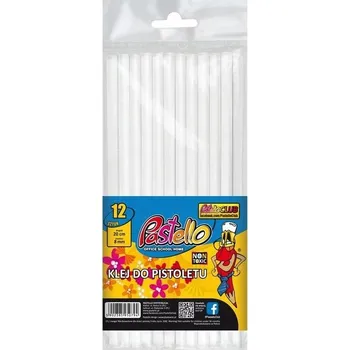 Průmyslové lepidlo Tavné lepidlo do PISTOLE tyčinka 7mm x 20cm Pastello SILNĚ LEPICÍ