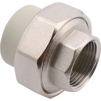 Instalatérský materiál Fv plast PPR šroubení vnitřní 50 x 6/4" niklovaná mosaz/plastové hrdlo