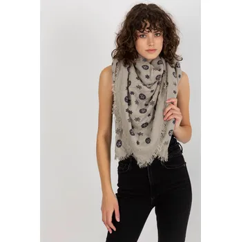 Šála Dámská šála se vzory model 503189 šedá