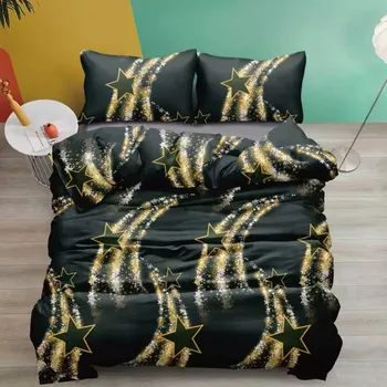 Povlečení NOVINKA 2025 ! EXKLUZIVNÍ OBOUSTRANNÉ BAVLNĚNÉ POVLEČENÍ NA FRANCOUZSKOU PŘIKRÝVKU 200x220 / 70x90cm - HVĚZDNÁ DRÁHA