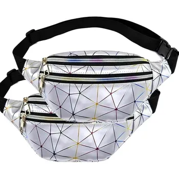 Kabelka Camerazar Geometrická reflexní taška na boky pro bezpečné a stylové nošení