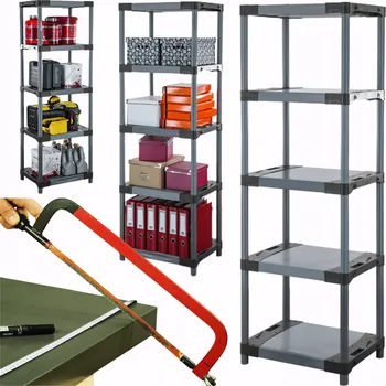 Dílenský regál Plastový regál do sklepa 180x50x46 ECO VODĚODOLNÝ ODOLNÝ