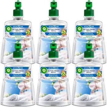 Osvěžovač vzduchu Air Wick Active Fresh náplň Svěží Prádlo & Bílá Orchidej 228 ml x6