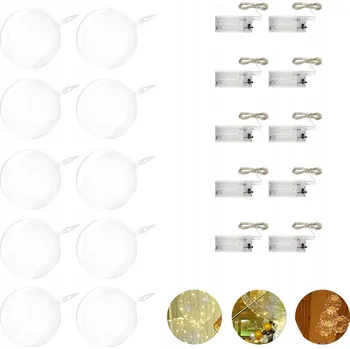 Balónek Svítící LED balónek 10 ks Bobo dekorace svítící balónek