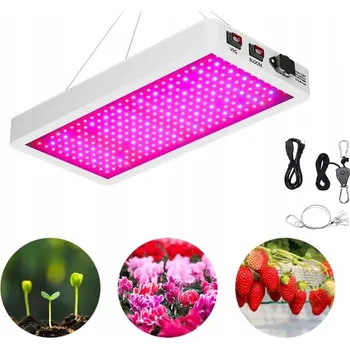 LED osvětlení LAMPA PRO RŮST ROSTLIN 216 LED PANEL PRO ZELENINOVÝ SKLENÍK NASTAVITELNÁ