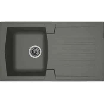 Nerezový dřez Dřez s jednou vaničkou a odkapávací plochou Stradour Sivá (86 x 50 cm)