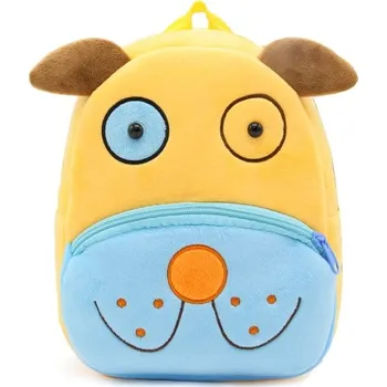 Dětský batoh Camerazar Dětský plyšový batoh pro předškoláky s pejskem na zip