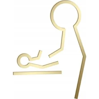 přebalovací pult a komoda Přebalovací pult Šatna Toaleta WC značka MÁMA S DÍTĚTEM 10 cm - zrcadlo zlaté