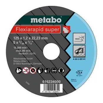 Řezný kotouč METABO Řezný kotouč Flexiarapid super 125x1.2x22.23 Inox, TF 41 616234000