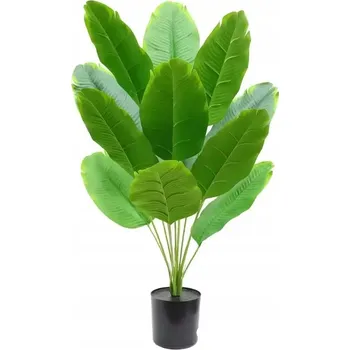 umělá květina Umělý Květ Banánovník s Velkými Listy v Květináči, Výška 70 CM, Rostlina 12