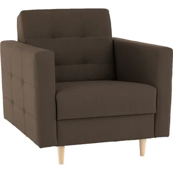 Křeslo Tempo Kondela Celočalouněné křeslo, čokoládová látka, AMEDIA