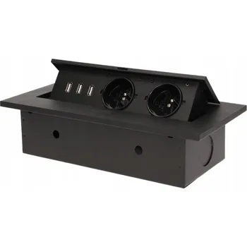 Elektrická zásuvka Orno černá USB Elektrická Zásuvka desku