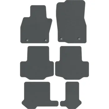 autokoberec Kobercové rohože Edecor velurové 6 ks