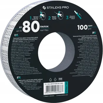 Pouzdro na mobilní telefon Role s brusnou páskou papmAm Staleks PRO EXCLUSIVE pro doplnění plastového držáku