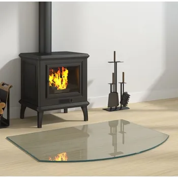 Krbová kamna vidaXL Skleněná deska pod kamna 80 x 60 cm [324152]