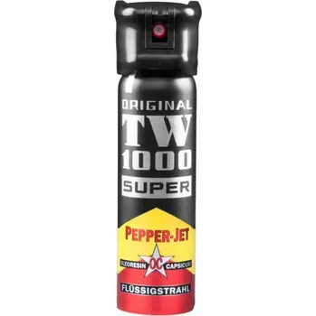 Obranný sprej Pepřový sprej TW1000 Jet Super s pojistkou a pružinovým vyklápěcím uzávěrem 75 ml