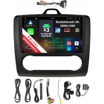 Autorádio 2DIN AUTORÁDIO S NAVIGACÍ ANDROID FORD FOCUS MK2 8/256 GB DSP DTS CARPLAY LTE