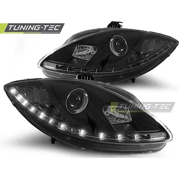 Přední světlomet Tuning-Tec Přední čirá LED světla Seat Leon II (2005 - 2009) - černé