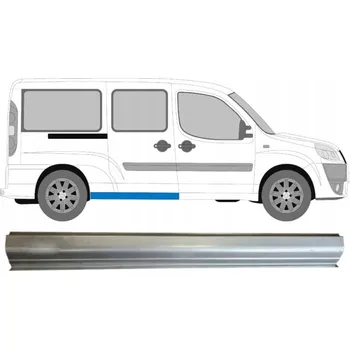 Prah karosérie Opravný plech prahu zadní pro Fiat Doblo 2001-2010 / Levá = Pravá