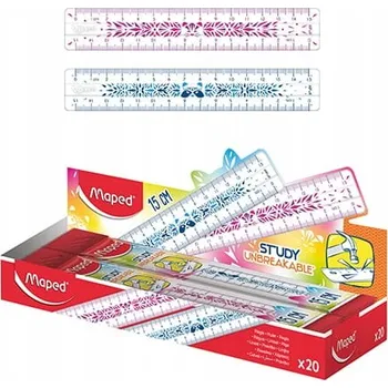 pravítka MAPED NEZLOMNÉ PRAVÍTKO STUDY 15 CM VZOR