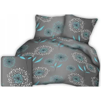 Povlečení Krepové povlečení SDK19-2 - pampeliška tyrkysová - 140x200cm