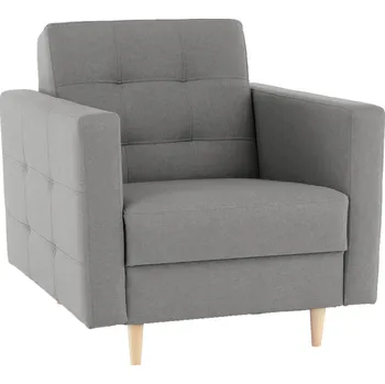 Obývací pokoj Tempo Kondela Celočalouněné křeslo, šedá látka, AMEDIA