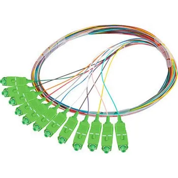 Datový kabel Lanberg | PIGTAIL OPTICKÉ VLÁKNO SM SC/APC SEMI TIGHT 9/125 G657A1 12X2M MULTICOLOUR