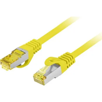 Počítač Lanberg | PATCHCORD CAT.6A S/FTP LSZH CU 0.25M ŽLUTÝ