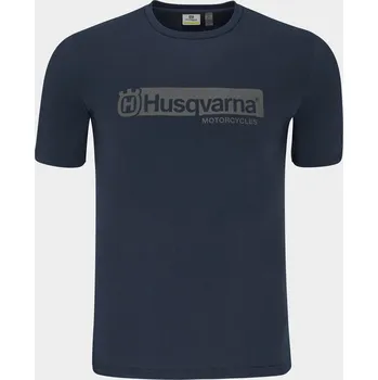 Pánské tričko Tričko Husqvarna ORIGIN T-SHIRT - NAVY, Velikost M