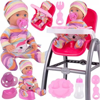 Panenka Panenka Čůrající Miminko s židličkou Nosítko s příslušenstvím Stator Z963