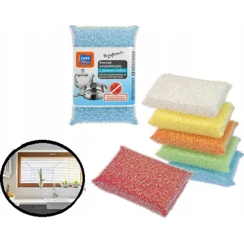 Houbička HOUBIČKA NA NÁDOBÍ, ANTIBAKTERIÁLNÍ HOUBIČKA, DRÁTĚNKA S IONTY STŘÍBRA RAVI