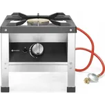 Plynový taburet, varná deska pro gastronomii Kitchen Line 6 kW, 44x40 cm Hendi 147801