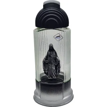 Svíčka Krásná Hřbitovní Svíčka svíčka BELLONA s Marií SANTA MAROZZA, výška 27 cm, zlatá