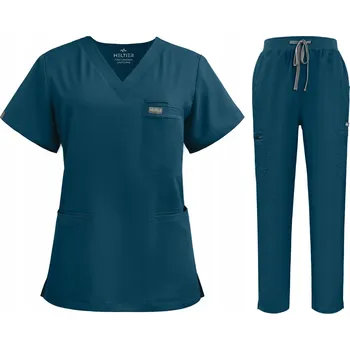 DÁMSKÝ ZDRAVOTNICKÝ KOMPLET SCRUB MODEL PRESCRIBE BARVA SEA BLUE VEL. L