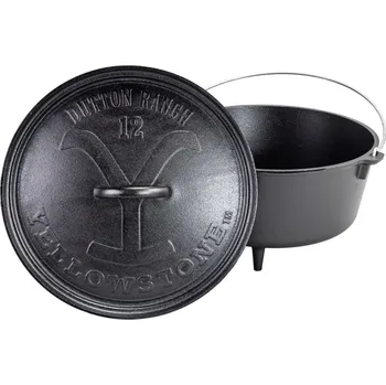 Hrnec Litinový outdoorový hrnec Lodge Yellowstone 7,6 l s poklicí (Camp Dutch Oven)