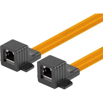 Síťový konektor Lanberg | RJ45 ŘADOVÁ SPOJKA SLIM WINDOW KABEL 23CM