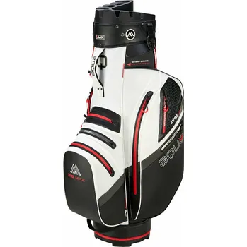 Golfový bag Big Max Aqua Silencio 4 Organizer White/Black/Red Cart Bag