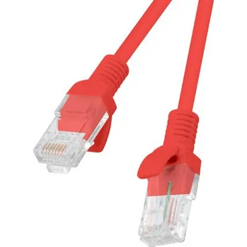 Datový kabel Lanberg | PATCHCORD CAT.5E UTP 3M ČERVENÝ